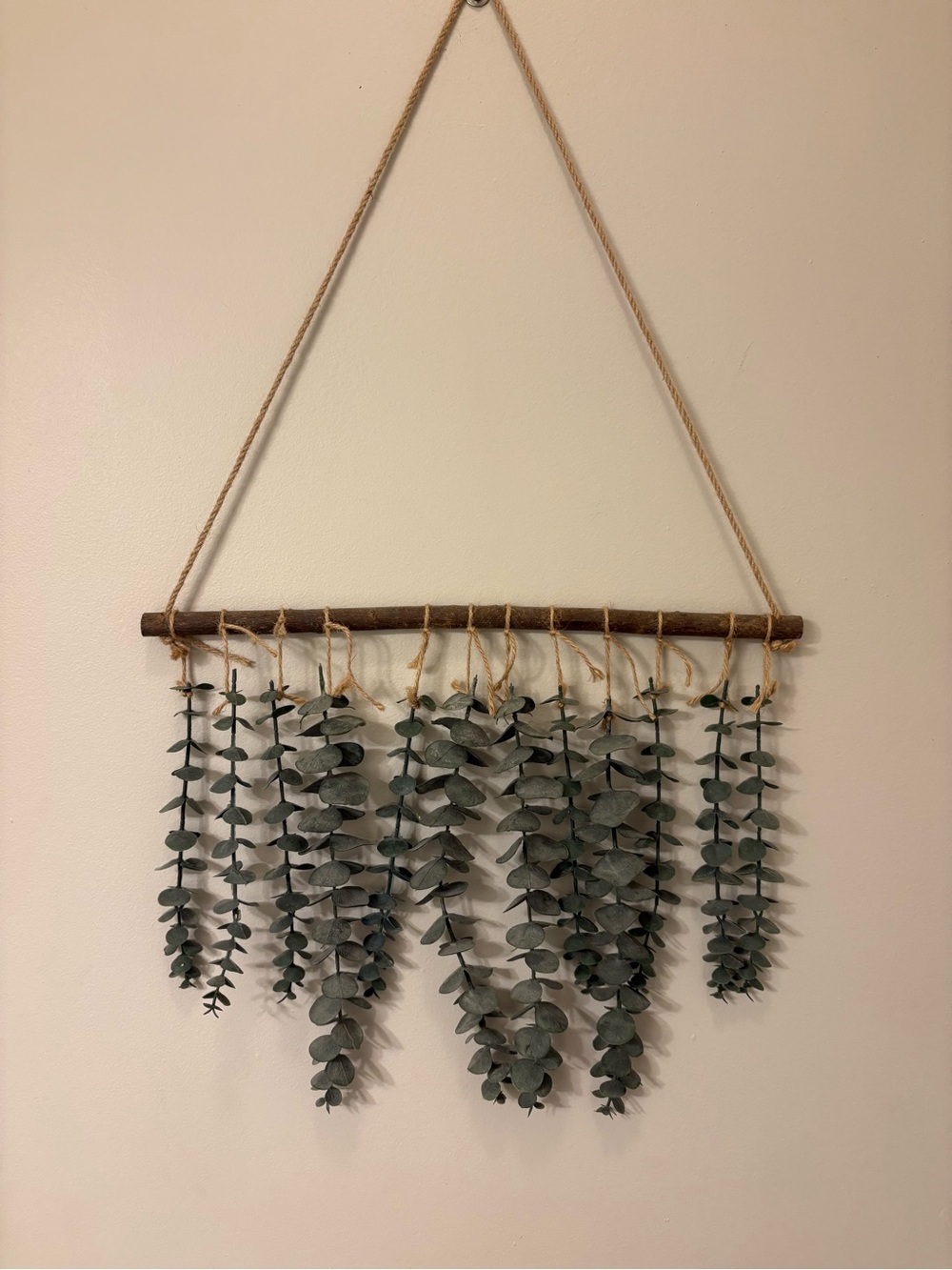 Hanging Eucalyptus Wall Decor - Green Faux Leaves